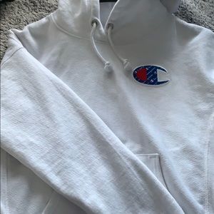 White Champion Hoodie